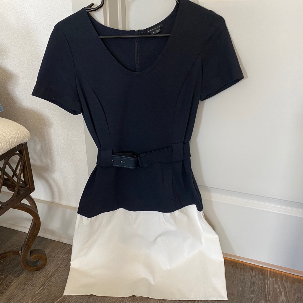 Theory Color Block Dress